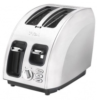 T-fal TT5600004 Avante Icon Cooking Core 900-Watt Full Brushed Stainless Steel 2-Slice High Speed Toaster, Silver