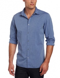 Calvin Klein Sportswear Men's Long Sleeve Yarn Dye Mini Check