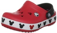 Crocs Crocband Mickey II Clog (Toddler/Little Kid),Red/Black,10-11 M US Toddler