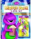 Barney Movie Pack: 3-DVD Set (Jungle Friends / Animal ABCs / Let's Go On Vacation)