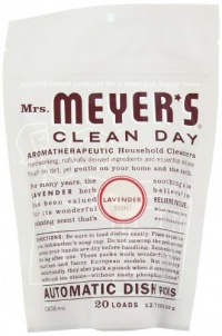 Mrs. Meyer's Clean Day Auto Dishwashing Packs, Lavender (Pack of 6)