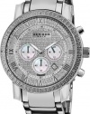 Akribos XXIV Men's AK439SS Grandiose Diamond Quartz Chronograph Silver Dial Watch