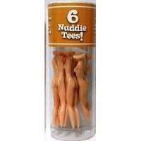 Nuddie Naked Lady Golf Tees - Tube of 6 Tees - by rezzu.®