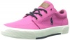 Polo Ralph Lauren Kids Faxon II Lace-Up Sneaker (Toddler/Little Kid/Big Kid),Preppy Pink/Navy,4.5 M US Big Kid