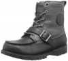 Polo Ralph Lauren Kids Ranger Hi II Boot (Toddler/Little Kid/Big Kid),Black/Slate,4.5 M US Big Kid