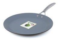 GreenPan CW0004525 Paris Hard Anodized Crepe Pan, 11-Inch