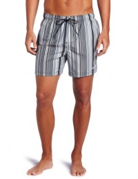 Calvin Klein Men's Voltage Stripe Drawstring Swim Short