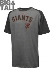 San Francisco Giants Big & Tall Majestic Heather Grey Record T-Shirt