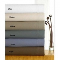 Calvin Klein Double Stitch 300T Bisque (Ivory) Queen Sheet Set