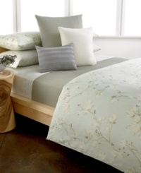 Calvin Klein's Oleander quilted sham brings added dimension to your bed with luxe texture for a soft and chic appeal.