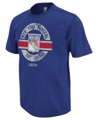 Bare your Broadway affinity with this New York Rangers NHL t-shirt from Reebok.