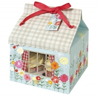 Meri Meri Floral and Gingham Large Cupcake Box, 3-Pack