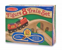 Melissa & Doug Classic Wooden Figure Eight Train Set