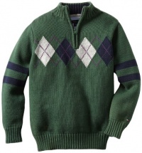 Tommy Hilfiger Boys 2-7 Brandon 1/2 Zip Sweater, Tempest Green, 7 Regular