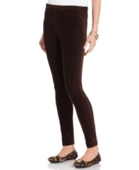 Fine-waled corduroys help your wardrobe transition from summer to fall seamlessly. MICHAEL Michael Kors' skinny-leg, pull-on pants work now with a lightweight tunic -- then later, layer them with a sweater and boots.