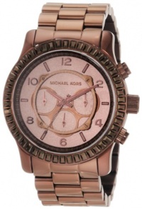 Michael Kors Large Runway Chronograph Crystal Bezel Unisex Watch MK5543