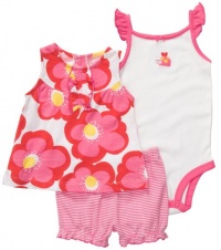 Carter's Shorts Bodysuit Tunic 3-piece Outfit Set (NB-24M)