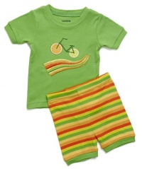 Leveret Shorts Fruit Bicycle 2 Piece Pajama 100% Cotton (Size 6M-5T)