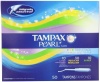 Tampax Tampax Pearl Plastic Triple Pack, Light/Regular/Super Absorbency, Unscented Tampons 50 Count