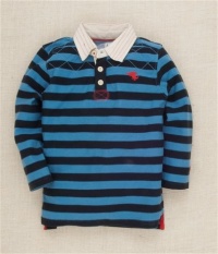 Hatley Kids Basic Polo Shirt (Toddler/Little Kids/Big Kids) Blue Stripes