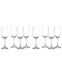 Designed to enjoy any day of the week, Vintage white wine glasses are sleek, timeless and crafted of dishwasher-safe Marquis by Waterford crystal stemware.