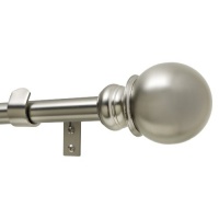 Levolor Classique Ball Rod Set, Satin Nickel, 1-Inch Diameter, 36 to 66-Inch Width