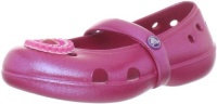 Crocs Keeley Iridescent Flat (Toddler/Little Kid),Raspberry,9 M US Toddler