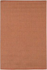 Couristan Recife Saddlestitch Terracotta/Natrl Area Rug 7'6 round