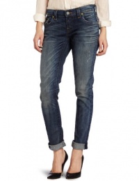 True Religion Women's Cameron Slim Boyfriend With Flap, Defiance, 26