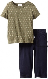 Splendid Littles Baby-boys  Point Dume Tee and Pant Set, Trooper, 18-24 Months