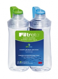 Filtrete Water Station Replacement Bottles, 2 Bottles, Colors Will Vary