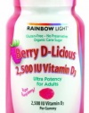 RAINBOW LIGHT Vitamin D3 2500 LU, Berry D-Licious, 50 Count