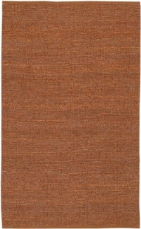 Area Rug 3x5 Rectangle Natural Fiber Orange Color - Surya Continental Rug from RugPal