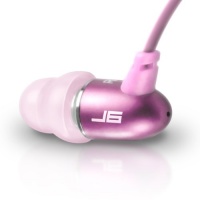 JBuds J6 High Fidelity Ergonomic Earbuds Style Headphones (Honeysuckle Pink)