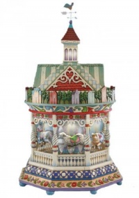 Jim Shore - Heartwood Creek - Masterpiece - Musical Carousel w/Barn by Enesco - 4009747