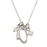 Fossil Jewelry Women's Stainless Steel heart Necklace