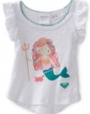 Roxy Kids Baby-girls Infant Cross My Heart Shortsleeve Graphic Shirt, Sea Salt, 24 Months