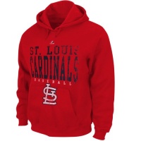 MLB Majestic St. Louis Cardinals Double Play Hoodie - Red