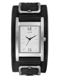 New Authentic Guess Black Buckle Up Mens Watch 66390G