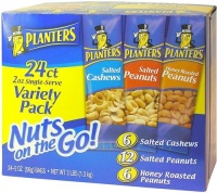 Planters-Nuts On the Go Snack Packs, 24/2 oz Variety Packs