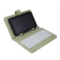 HDE® Hard Cover Case with Keyboard for 7 Tablet - Green