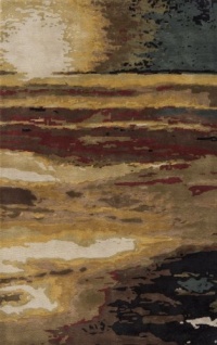 Area Rug 5x8 Rectangle Contemporary Sunset Color - Momeni Impressions Rug from RugPal