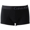 Calvin Klein Men's Bold Micro Low Rise Trunk, Black, Large