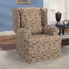 Sure Fit Scroll Wing Slipcover, Brown