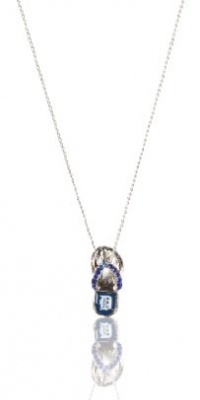 MLB Detroit Tigers Crystal Flip Flop Necklace