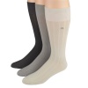 Calvin Klein Men's Socks Dress Rib Crew String Asst. 3pairs