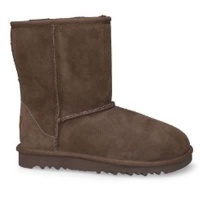 UGG Australia Girls' Classic Short Sheepskin Fashion Boot Chocolate 13 M US