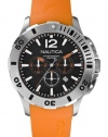 Nautica Men's N16567G BFD 101 Orange Resin and Black Dial Watch