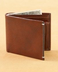 With space to hold all your essentials, isn't it time you upgraded to this smooth leather wallet from Tasso Elba?