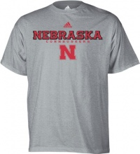 Nebraska Cornhuskers Grey adidas Impervious T-Shirt